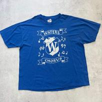 Vintage T Shirt Mens XL Blue Single Stitch Graphic Print 90s USA XL