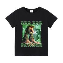 Italian Brainrot Brr Brr Patapim Kids Shirt Funny Meme Graphic Tee Cotton 2T-12 XL
