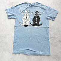 Vintage T Shirt Mens XS Blue Single Stitch Graphic Print 90s USA Beefy-T (F) S