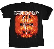 BATHORY cd lgo FLAME GOAT KATALOG Official SHIRT LRG New OOP under blood fire M