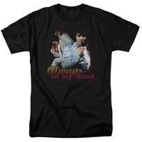 Elvis Presley - Always On My Mind -  Unisex Short Sleeve Children's T-shirt - Black 110