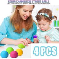 4pcs/set Squishy Stress Ball Fidget Toys Sensory Stress Balls Angst Relief Squeeze Kids Volwassenen Speelgoed