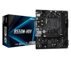 ASRock Micro ATX Motherboard with B550 Chipset, compatible with AMD Ryzen 5000 Series (Socket AM4) [Domestic Authorized Distributor Product] B550M-HDV