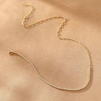 Exquisite Women's Starlight Cross Pendant Necklace - Elegant Light Luxury in Simple Ins Style
