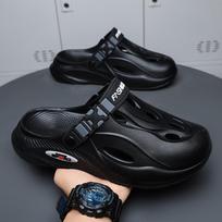 Men's Summer Thick Sole Height-Boosting Non-Slip Odor-Proof Outdoor Sandals 44-45