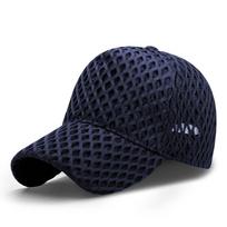 Breathable Snapback Hat Mesh Sun Hat Fashion Baseball Cap  Women tamsiai mėlyna spalva