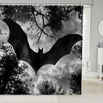 Flower Dragon Shower Curtain,Japanese Style Dragon Bathroom Curtain Kids Boys Girls Bathroom Decor,Magical Animal Bath Curtain (as the picture,90x180CM)
