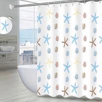 Cartoon pattern starfish bathroom shower curtain Bathroom partition curtain light opaque Waterproof material bathroom more refre (as the picture,120*180cm)