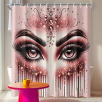 Stylish Samurai Cat Riding Surfing T-Rex Shower Curtain, Ukiyo-E Ocean Wave Print Washable Waterproof Fabric Partition Curtain (as the picture,W90xH180cm-35x70in)