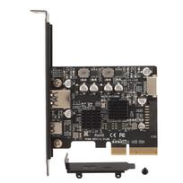 PCIE USB 3.2 Expansion Card, PCIE to USB 3.2 Gen 2 Card, PCI Express Expansion Card, Type-C PCI Express Card, Gold-Plated Pins, 10GBPS High Speed,