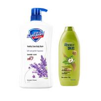 Safeguard Healthy Cleanse Lavender Shower Gel & Rejoice Refreshing Shampoo Set