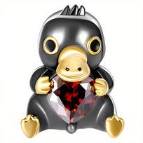 Charms Do Pandora Zawieszka Charms Dziobak Z Sercem Charmsy Trusky