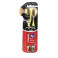 Colgate Slim Soft Charcoal Gold Toothbrush 1+1 Pack