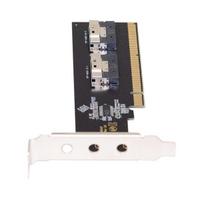 xiwai Slimline Dual SFF-8654 8x4 NVMe to PCIe Express 3.0 4.0 RAID Card VROC Raid0 HyperAdapter