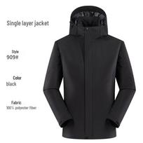 Men's Custom Windbreaker: Spring/Autumn Long-Sleeved Jacket, Waterproof and Windproof with Custom Logo for Outdoor Workwear L juoda