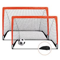 Portable Folding Soccer Goal for Kids - Movable Training Net Frame