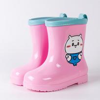 Cute Cartoon Kids' Waterproof Rain Boots - Non-slip, Wear-resistant, Mid-calf for Boys and Girls Size 180 (Insole 17.5cm)