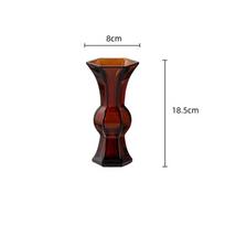 Glass Vase Transparent Green Glass Bottles Geometry Hydroponics Terrarium Home Decoration Accessories Flower Vase