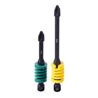 2pcs Screwdriver Bits Magnetic Anti-Slip Cross Driver Bits W/ Spring Ejection For Power Driver Electric Drill Accessories