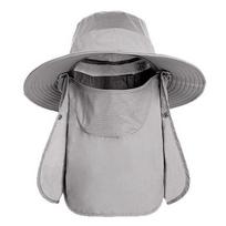 A95D-Outdoor Sun Protection Hat For Men And Women, Wide Brim Bucket With Face Cover & Neck Flap