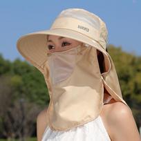 Casual UV Protection Sun Hats Breathable Mesh Neck Flap Fishing Hat Sunscreen Bucket Hats Women Men