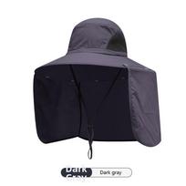 New Anti-UV Fisherman Hat Adjustable Wide Brim Bucket Hat Quick-dry with Neck Protection Shawl Sun Hat Men