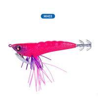 Moke High-Quality Bewitching Saltwater Shrimp Lures: Squid Hook Special Size 3.5#