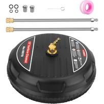 Pressure Washer Surface Cleaner, Moclever 3600PSI Pressure Washer Circle Attachment,15in Power Washer Disc Attachment with 2 Extension Wands juoda