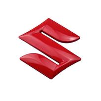 10CM Metalinis Automobilio Logotipo Ženklelis Priekinių Grotelių Emblema Bagažinės Lipdukas SUZUKI SWIFT SX4 ALTO GRAND VITARA IGNIS JIMNY Samurai S-Cross raudona