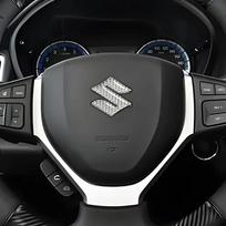 Car Styling Steering Wheel Badge Epoxy Sticker Inner Carbon Fiber for Suzuki Vitara Alivio Modified Decals Vehicle Accessories