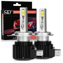 2Pcs Canbus H11 LED H7 H8 9005 HB3 9006 HB4 Led Headlight Bulbs 6000K 70W 40000Lm Super Bright 24Core CSP Turbo Headlamp DRL Fog Light Driving Lamp H7