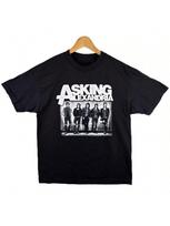 Wounisex's Asking Alexandria Rock Band T-Shirt Vintage Punk Cotton Printed T-Shirt Y2k Top Street Style Harajuku unisex's S įvairiaspalvis
