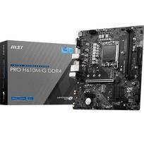 MSI PRO H610M-G DDR4 Motherboard Micro-ATX [Intel H610 Chipset] Compatible with 12th Generation CPUs (LGA1700) MB5701 Black