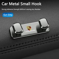 Car Hook Zinc Alloy Car Multi functional Storage HooksFor Porsche 911 928 Cayenne Panamera Macan Boxster Carrera-GT Sticker