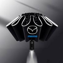 Car Led Umbrella Automatic Folding Windproof Sunshade Umbrella Sticker for Mazda 3 bk bl bj bn 323 Axela Atenza CX-3 CX-4 CX-7