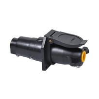 7 Pin 12V Trailer Connector Socket Adapter Wiring RV Car Boat Semitrailers Durability Plastic Copper Material