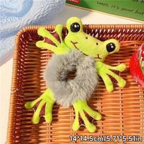 1Pc Cute Plush Frog Cat Elastic Hair Bands Scrunchies Korean Cartoon Hair Rope Ties Lovely Hair Accessories For Girls Women