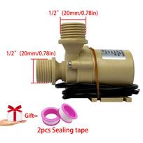 1/2  ultra Quiet DC 12/24V High-temperature Food Grade Equipment Cooling Circulation Pump Brushless DC 5.5M 10L/MIN Booster Pump DC 12V