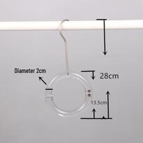 Crystal Acrylic Scarf Ring Hanger Hook Display Rack Accessories One Piece