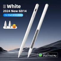 GOOJODOQ GD14 Stylus Pen For Apple Pencil 2 iPad Pencil with IPad Find My for iPad Air6/5/ 4 iPad Pro 11 2018-2024 pro 13 balta