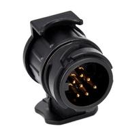 For 13 To 7 Pin Plug Adapter Durable Trailer Connector 12V Towbar Towing Plugs Socket Adapter Protect Connections A30 Connector 1Pc