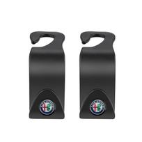 2Pcs ABS Car Styling Seat Back Hooks Accessories For Alfa Romeo Giulia Stelvio Giulietta 156 159 147 Mito Tonale Brera Disco Vol