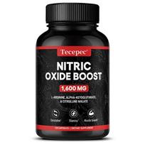 Azoto oksido maisto papildas 1600 mg, su citrulino malatu, 120 kapsulių buteliuke 120 Capsules