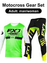 motocross gear set Enduro cross Jersey Pant Kits Racer Gear Set Off-road Mens Kits Women's mountain Downhill Motorcycle MX XL-36