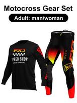 motocross gear set Enduro cross Jersey Pant Kits Racer Gear Set Off-road Mens Kits Women's mountain Downhill Motorcycle MX XL-36
