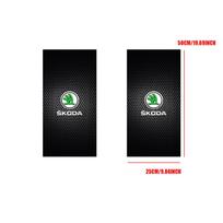 2PCS Car Sticker B-Pillar Center Column Decoration Cover Decals Auto Accessorie For Skoda Rapid Fabia Octavia Kodiaq Yeti Superb