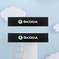 For Skoda Rapid Kodiaq Superb Fabia Octavia A7 Kamiq Yeti Car Headrest Neck Support Seat Soft Neck Pillow Auto Accessories