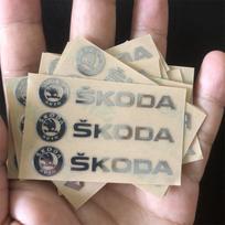 Car Styling Body Decoration Stickers Decals For Skoda Octavia Superb Rapid Kodiaq Karoq Fabia Kamiq VRS Enyaq Citigo Accessories 2pcs