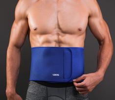 Adjustable Modeling Body Corset Shaper Lower Pain Relief Breathable Anti-Skid Spine Lumbar Support Trainer Trimmer Fitness mėlyna