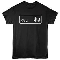 The Office - Sign - Front Print  Short Sleeve Children's T-shirt - Black 140